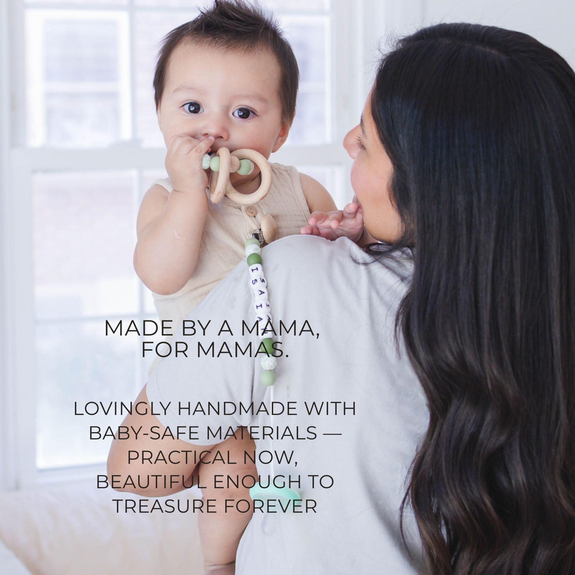 Pacifier Clips & Rattle - itty Bitty Keepsake