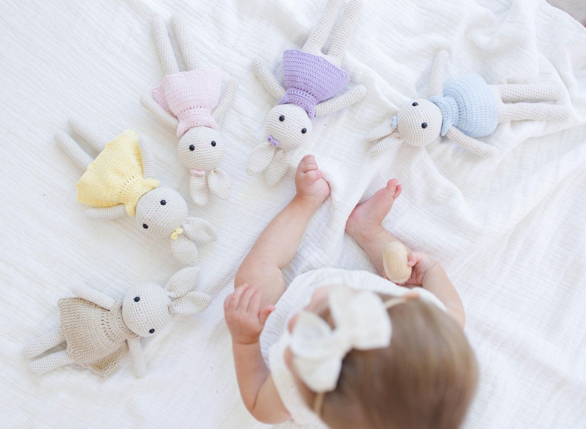 Handmade Bunny Crochet Doll for babies & toddlers