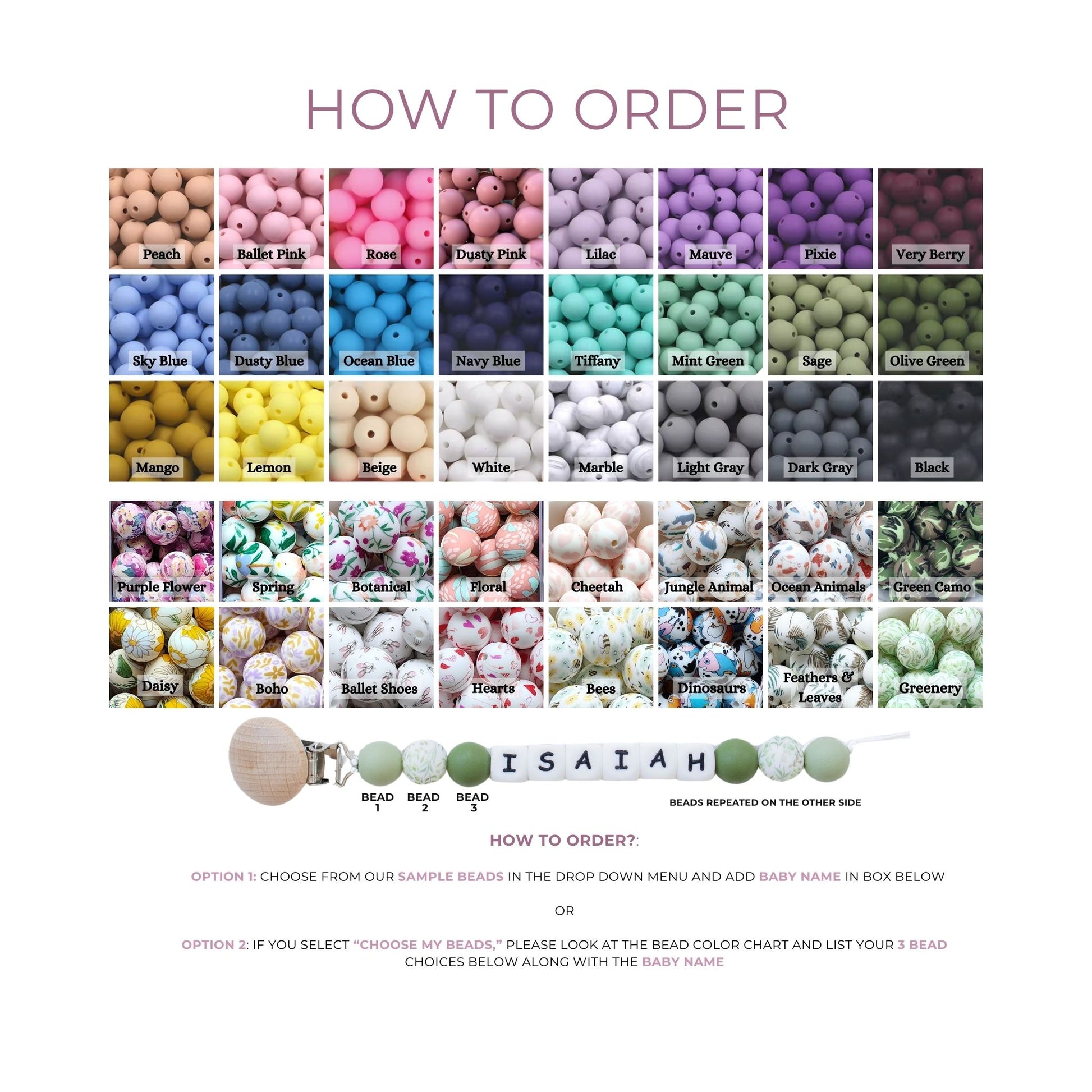 Pacifier Clips & Rattle - itty Bitty Keepsake