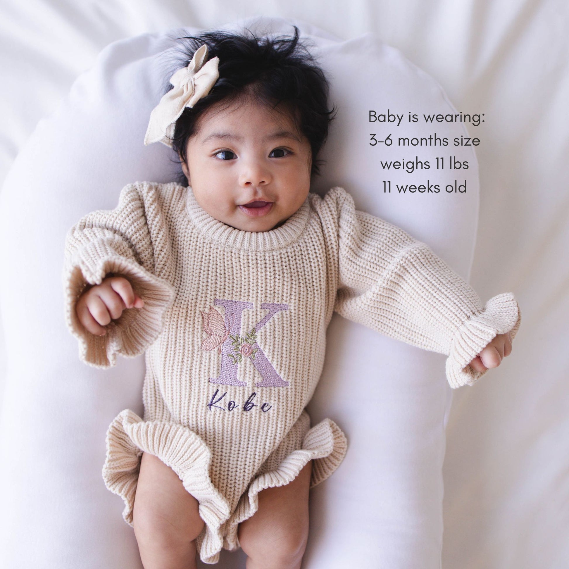 Heirloom 100% Cotton Butterfly Romper - Beige