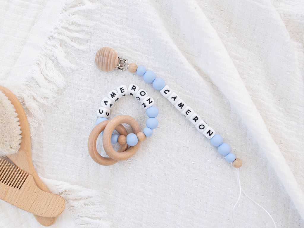 Pacifier Clips & Rattle - itty Bitty Keepsake