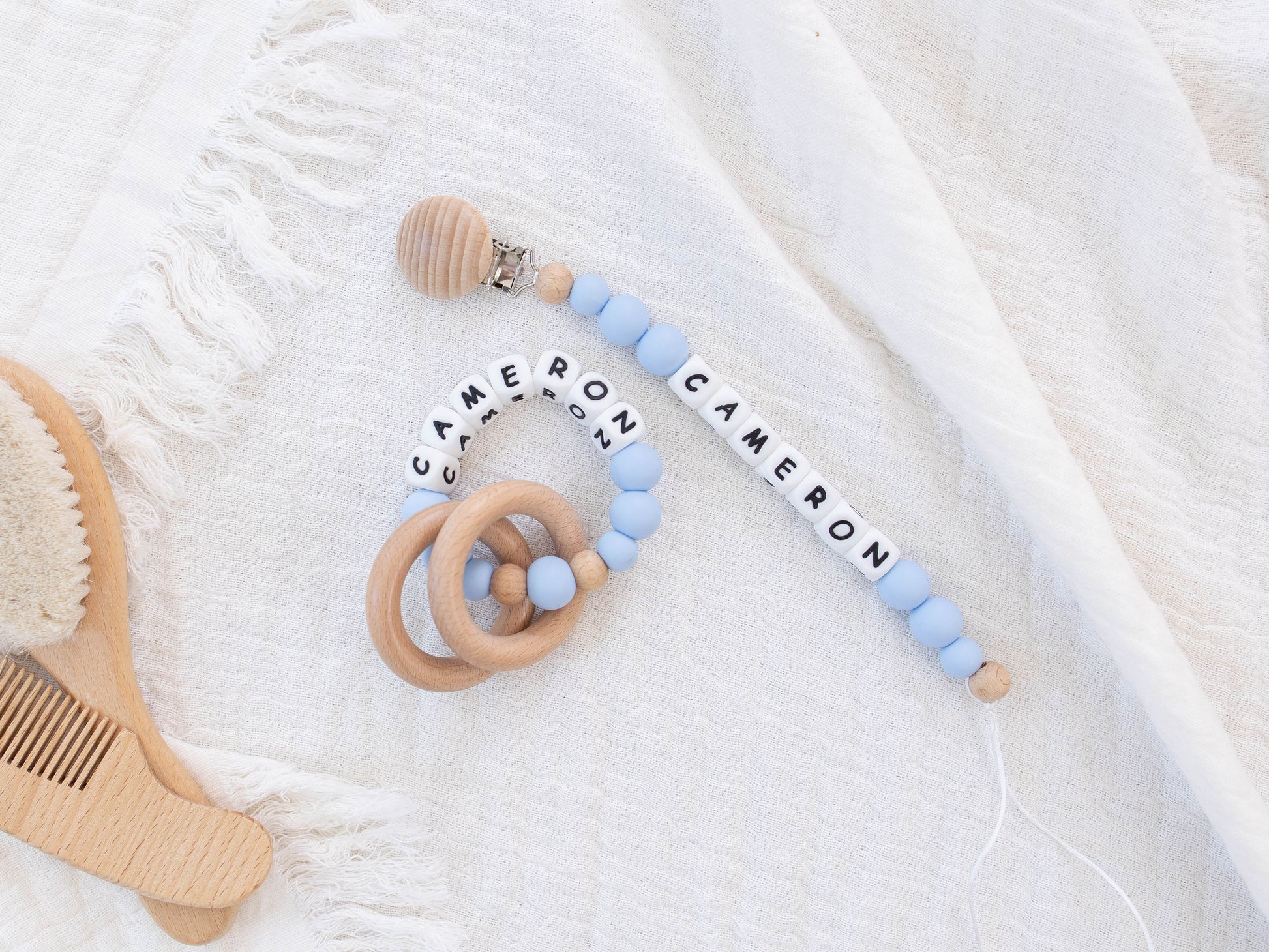 Pacifier Clips & Rattle - itty Bitty Keepsake