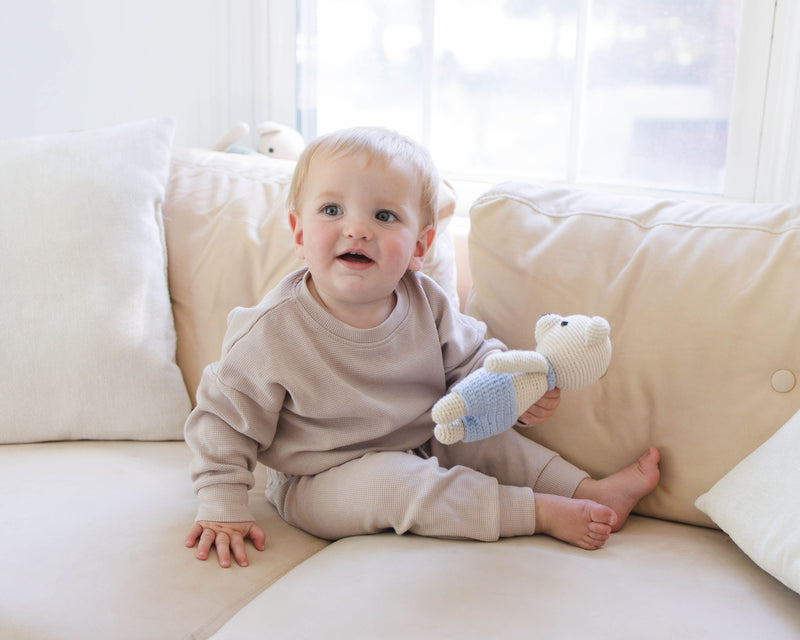 Handmade Heirloom Crochet Bear - itty Bitty Keepsake