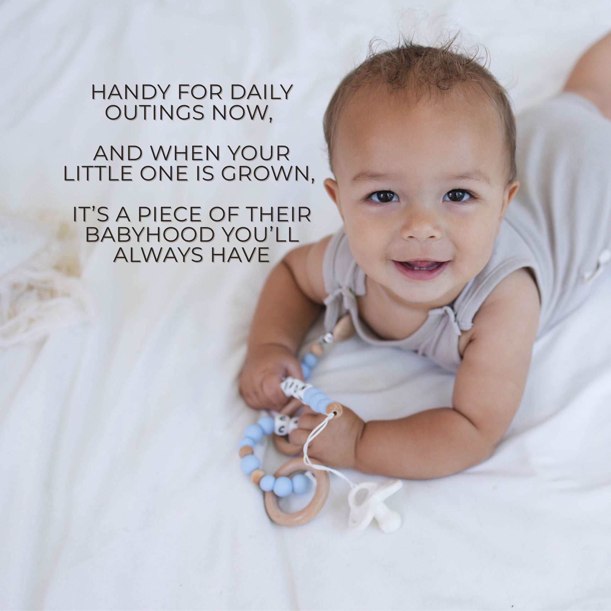 Pacifier Clips & Rattle - itty Bitty Keepsake