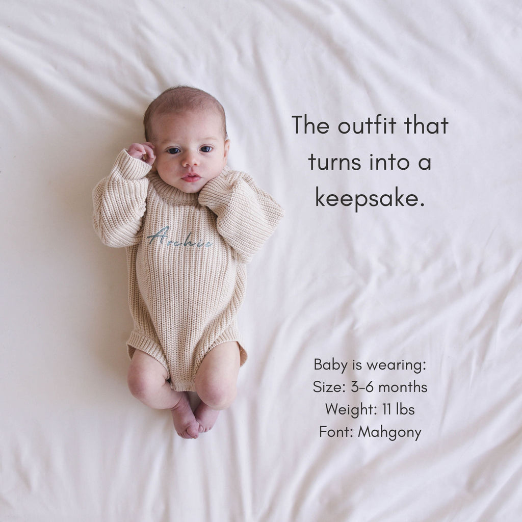 Heirloom 100% Cotton Romper - Beige - itty Bitty Keepsake