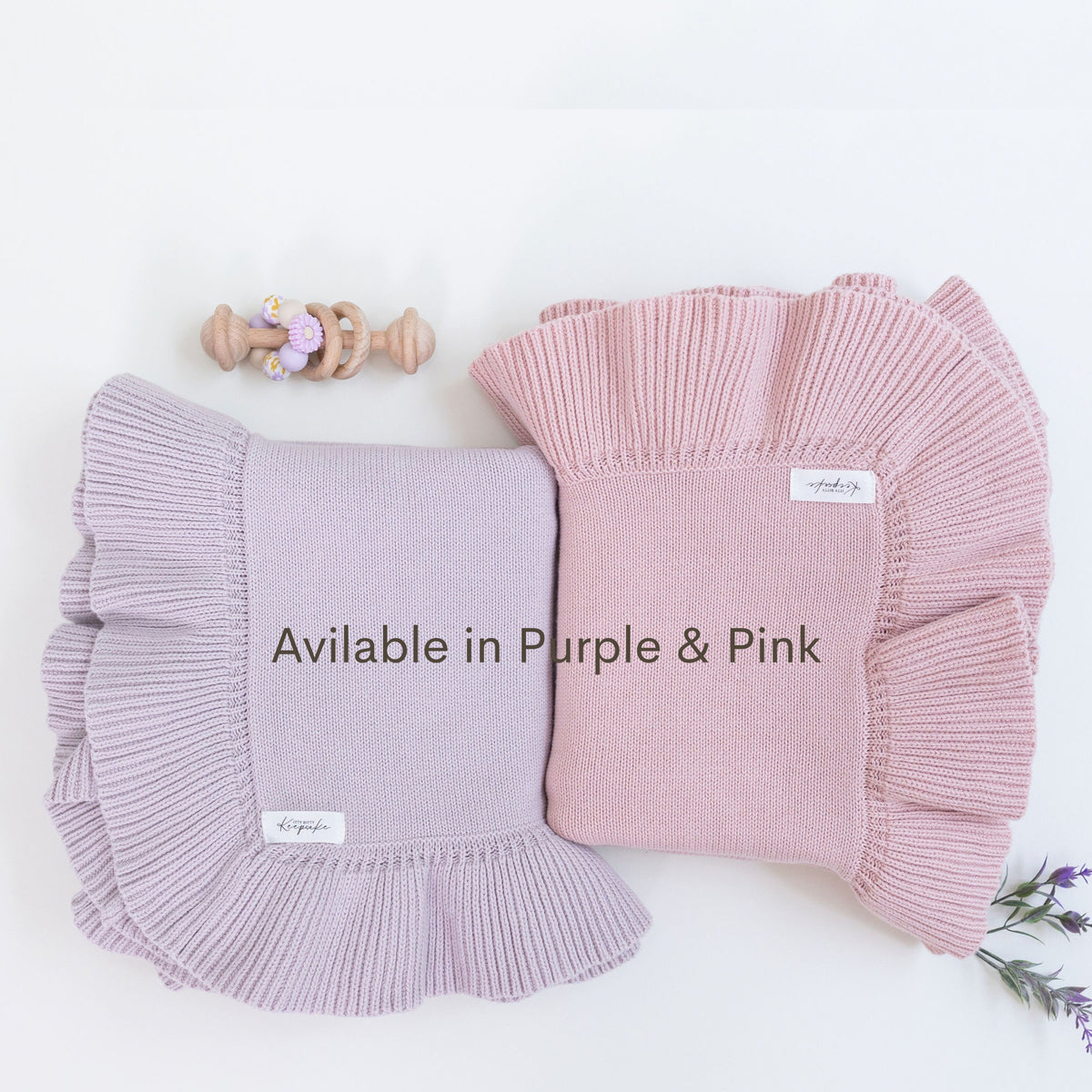 Personalized Ruffled Baby Blanket