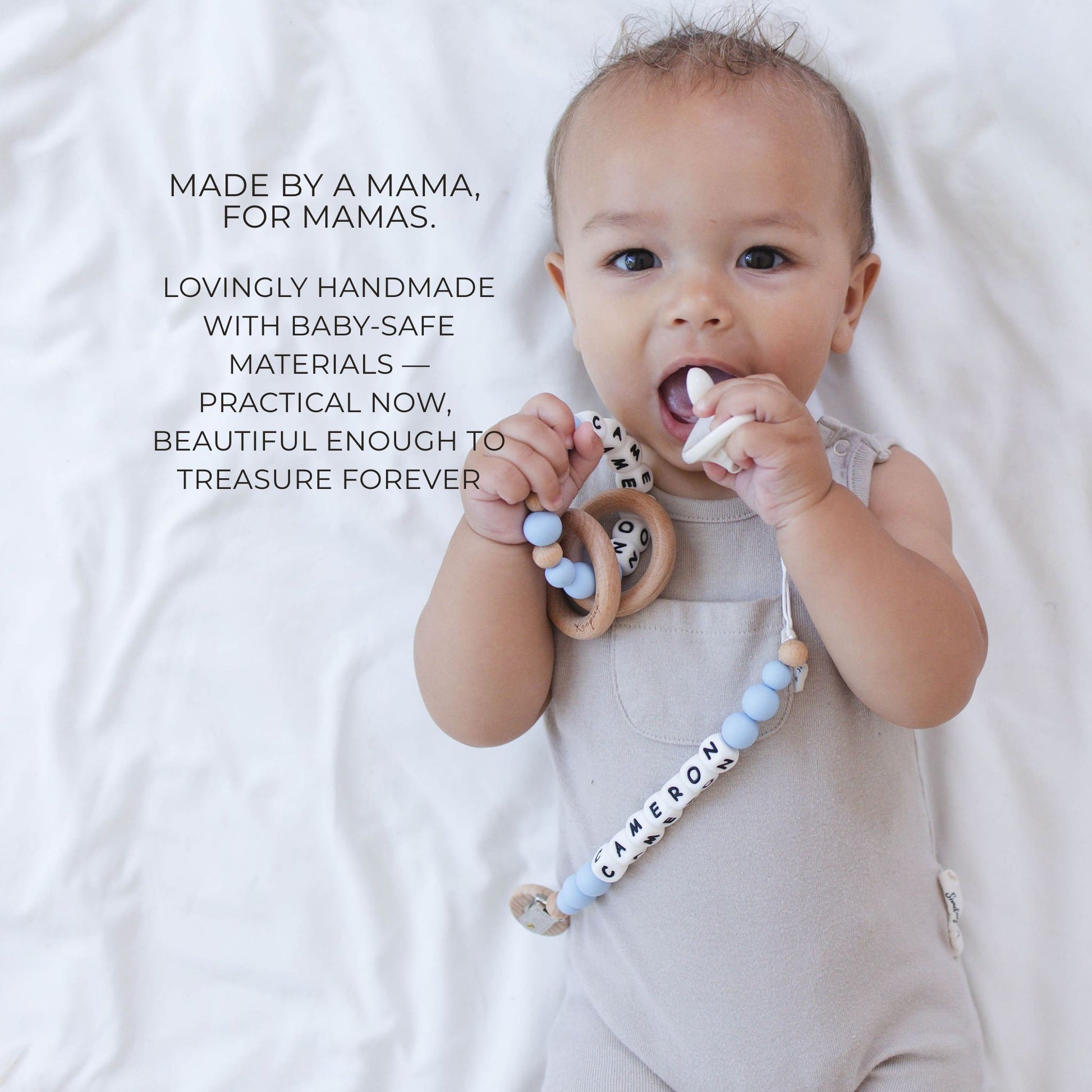 Pacifier Clips & Rattle - itty Bitty Keepsake