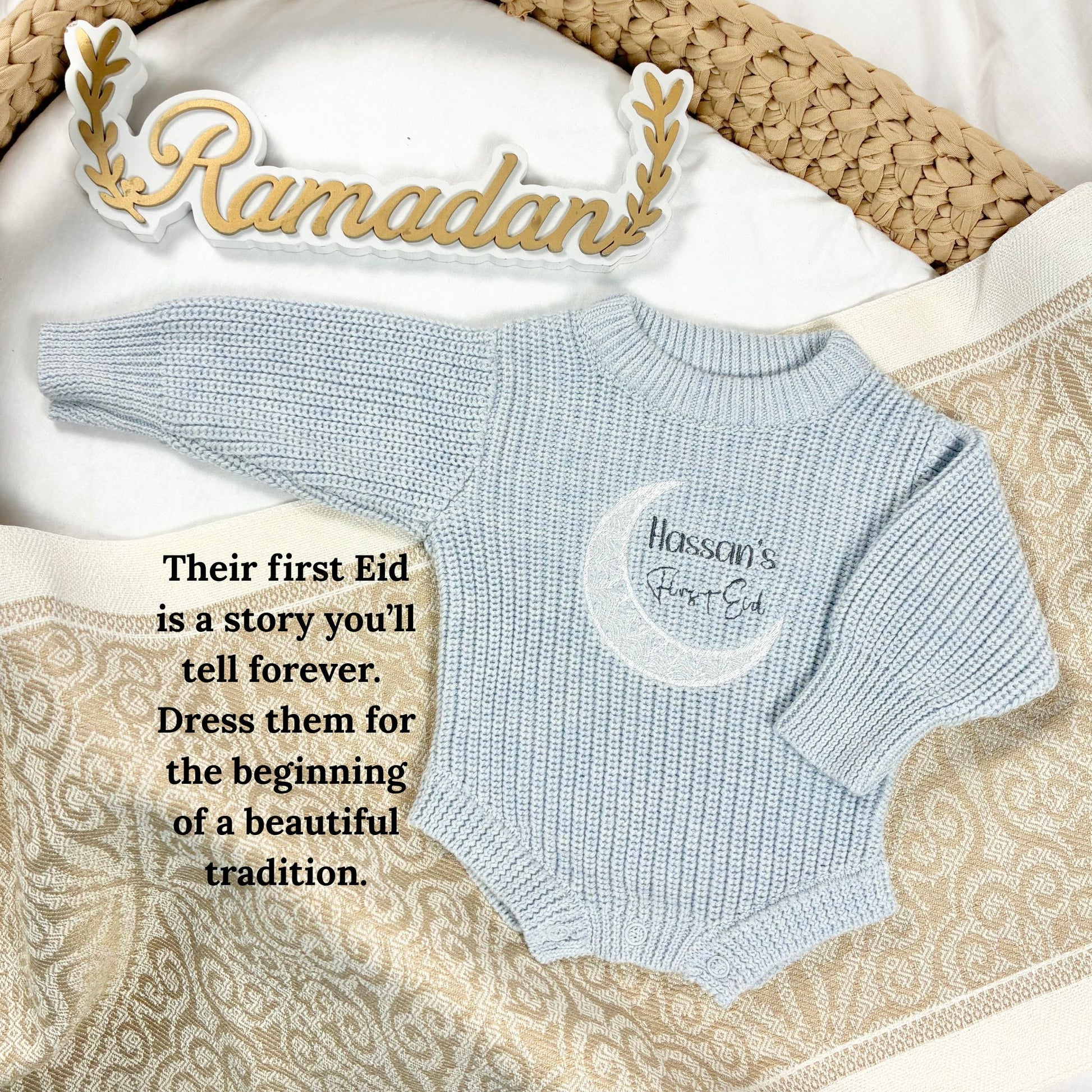 My First Eid Romper - 100% Cottton - itty Bitty Keepsake