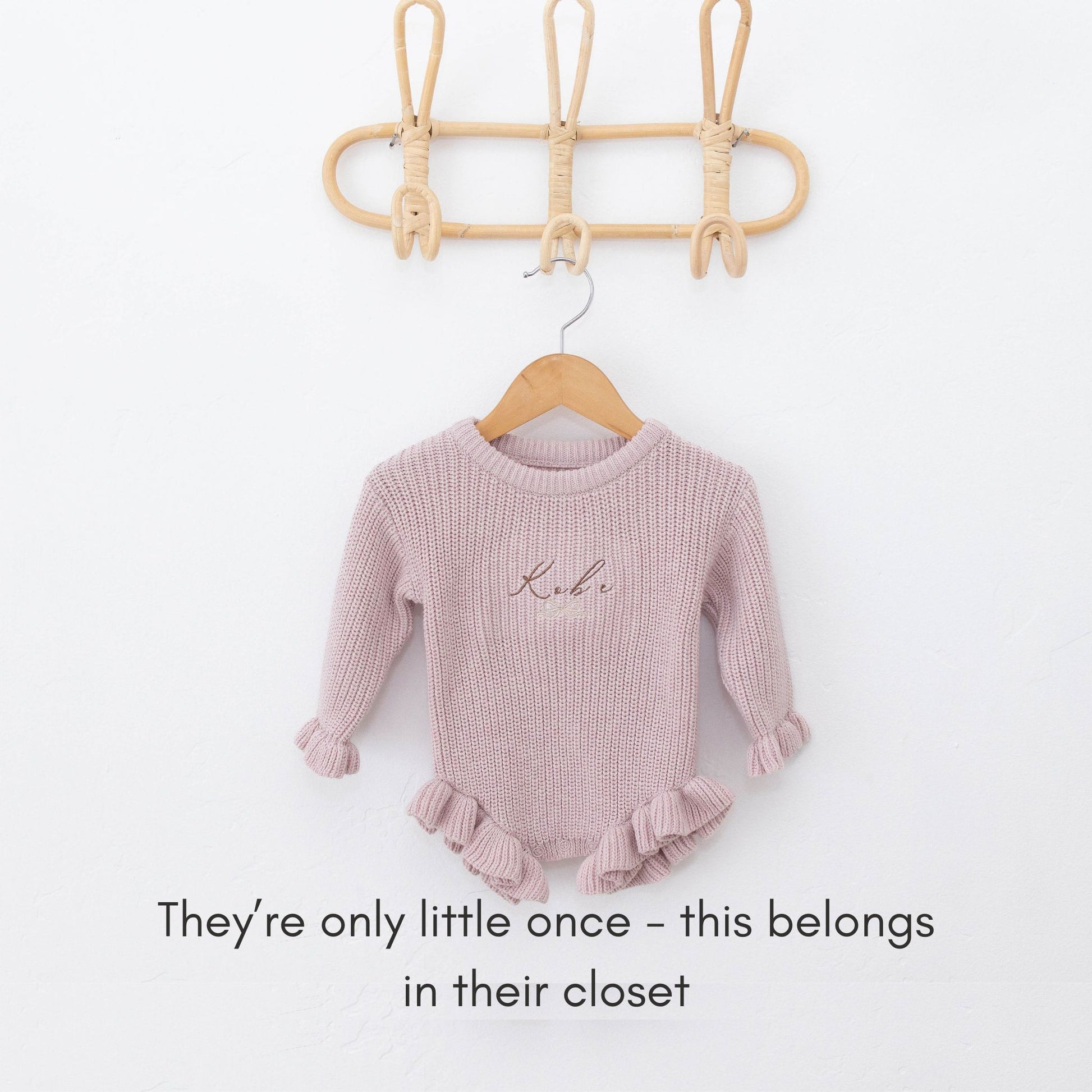 Heirloom 100% Cotton Bow Romper - Pink