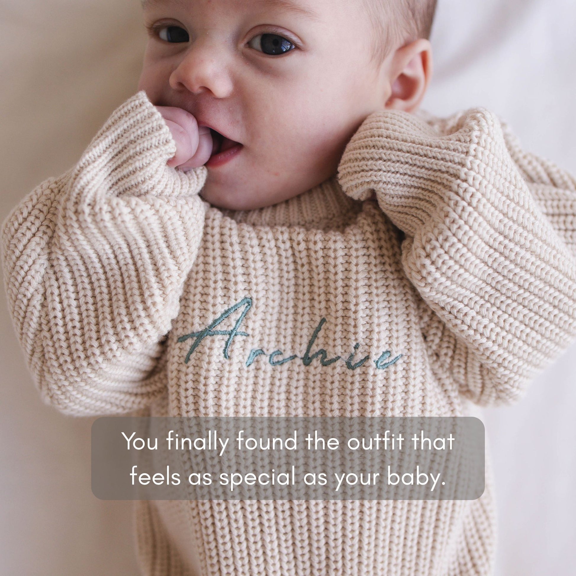 Heirloom 100% Cotton Romper - Beige - itty Bitty Keepsake