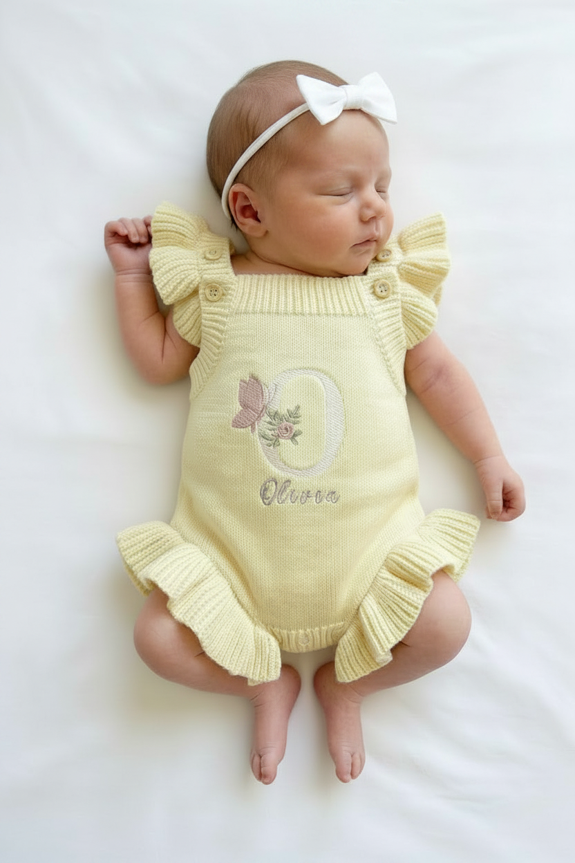 Heirloom 100% Cotton Butterfly Romper