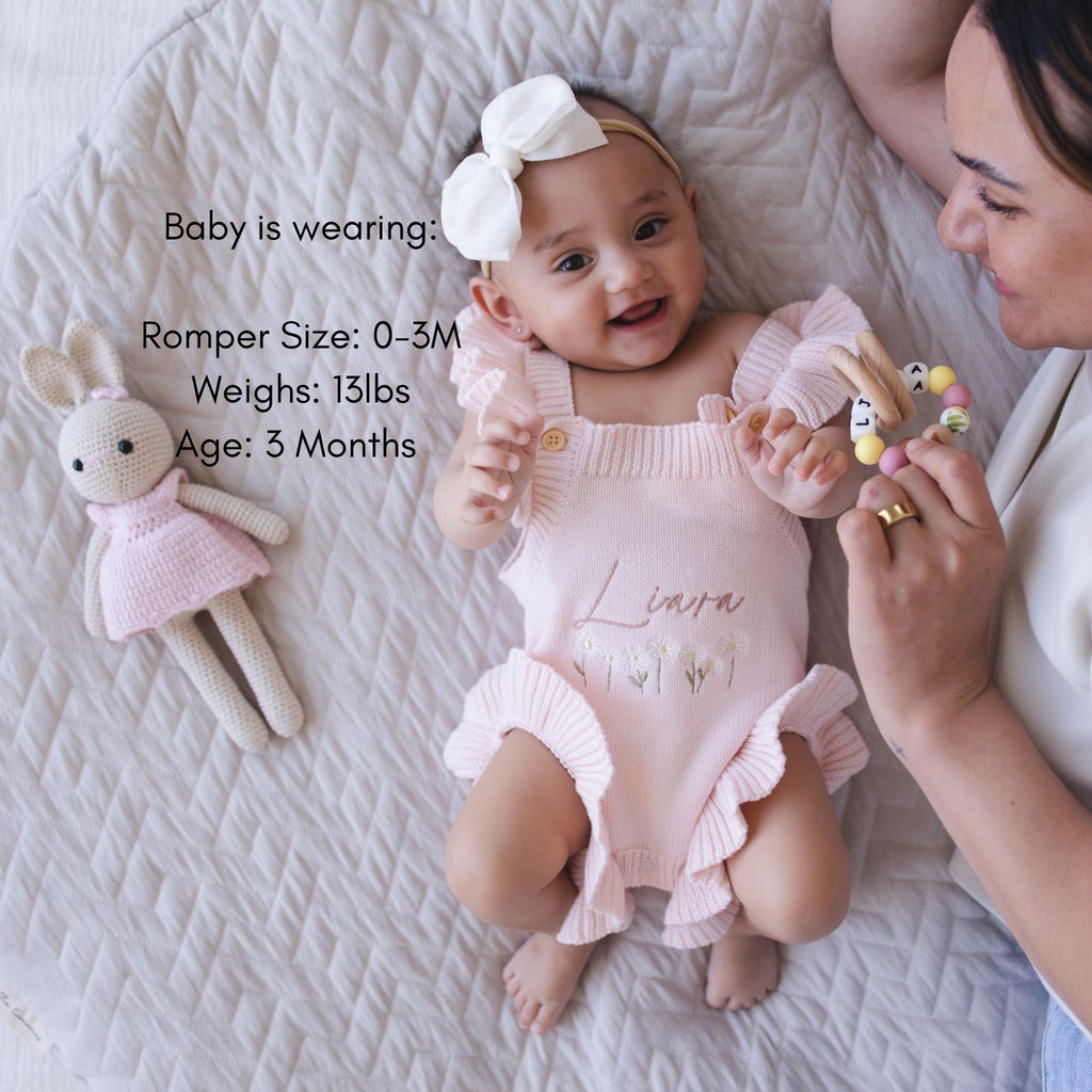 Heirloom 100% Cotton Flower Romper - itty Bitty Keepsake