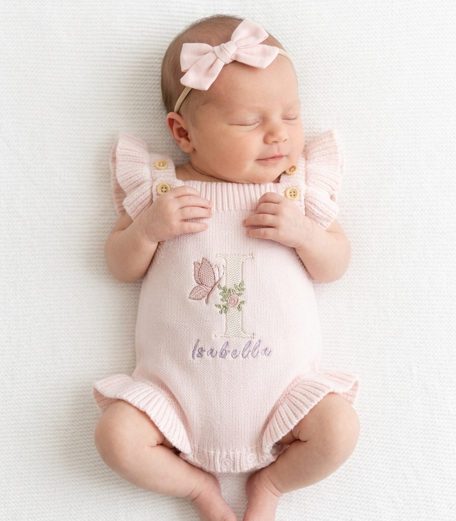 Heirloom 100% Cotton Butterfly Romper