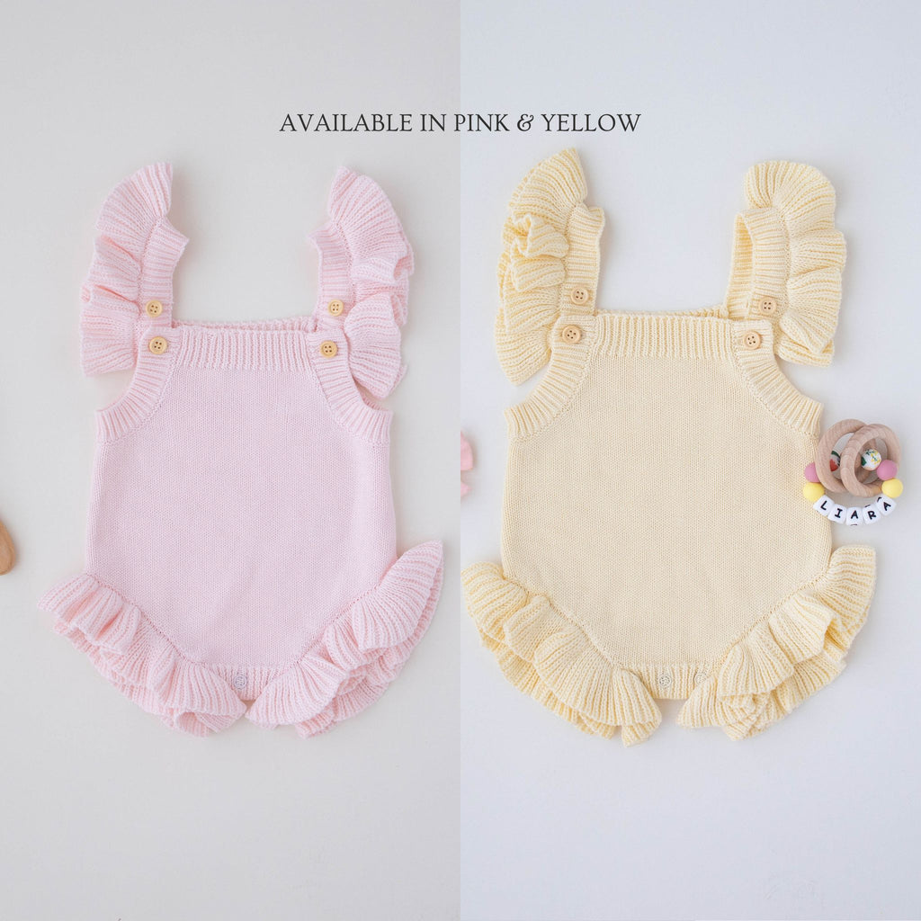 Heirloom 100% Cotton Flower Romper - itty Bitty Keepsake