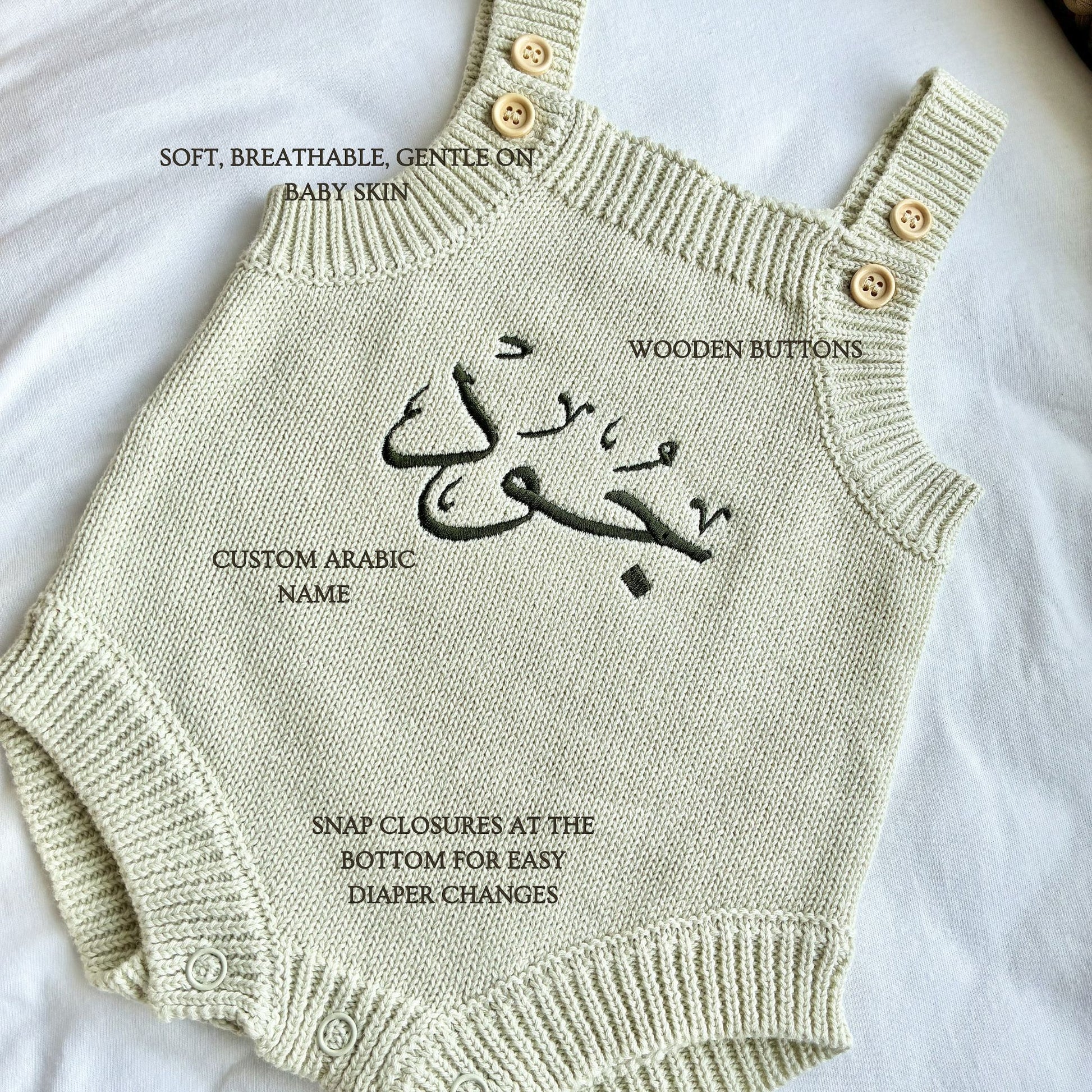 Personalized Arabic 100% Cotton Romper