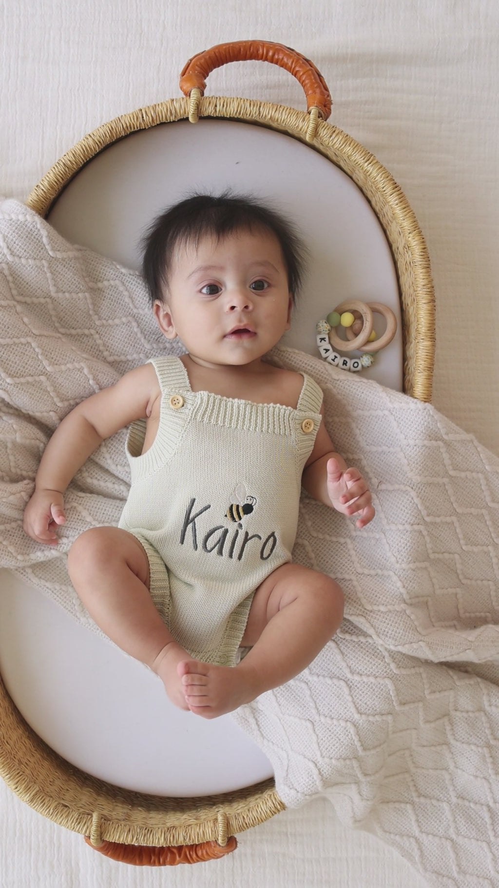 Heirloom 100% Cotton Bee Romper
