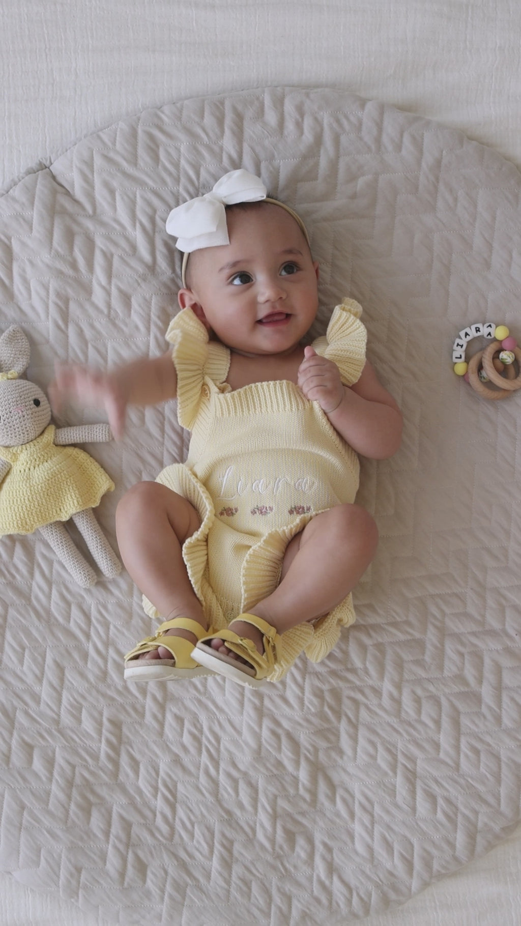 Heirloom 100% Cotton Triple Flower Romper